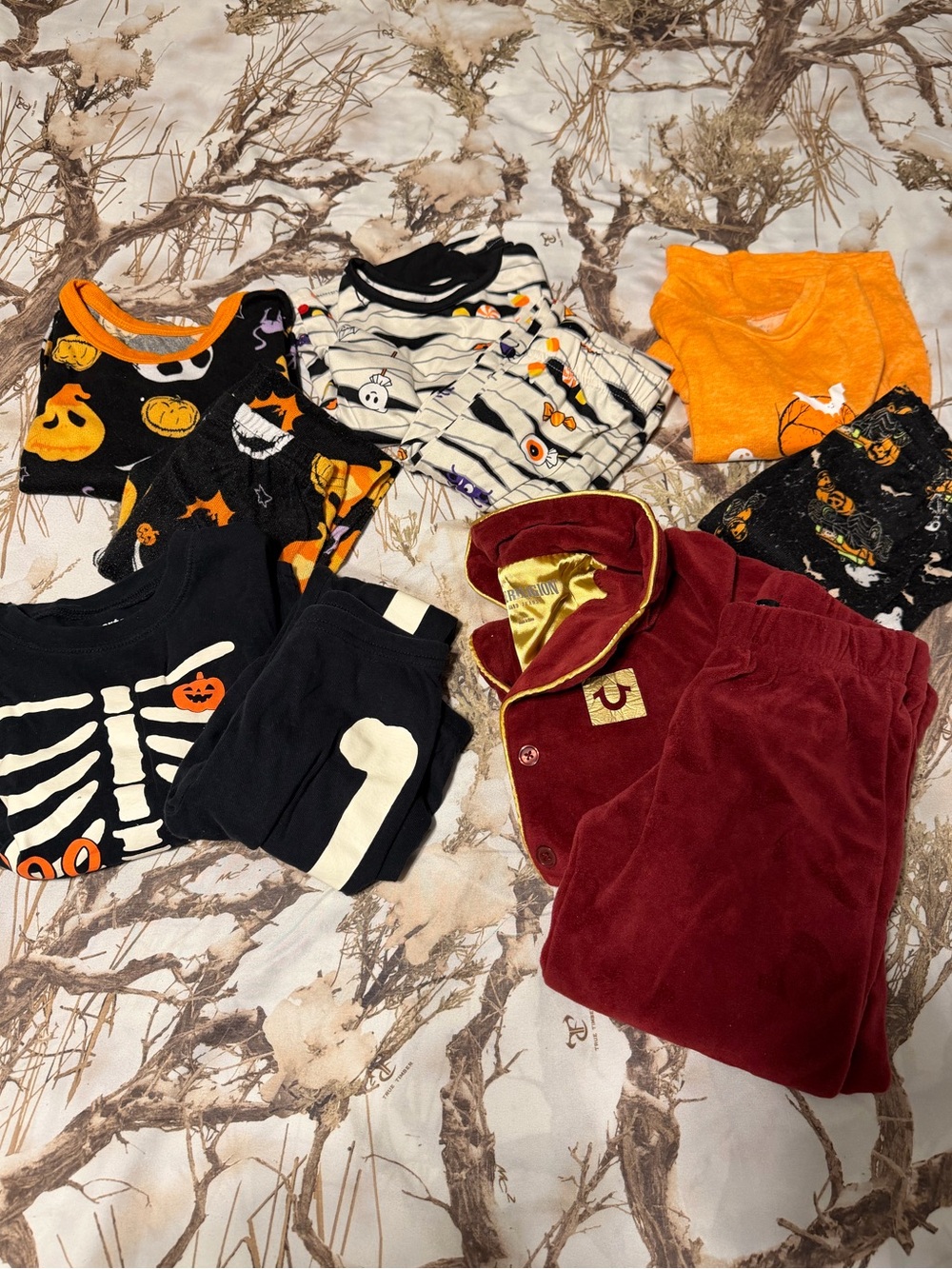 Kids Halloween Pajama Set Bundle